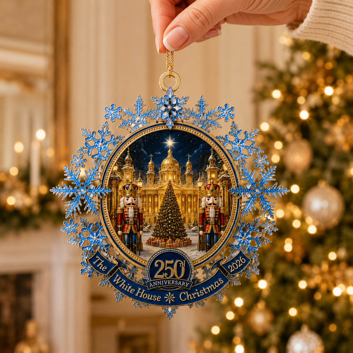 ✨Blue Snowflake Christmas Tree Ornament