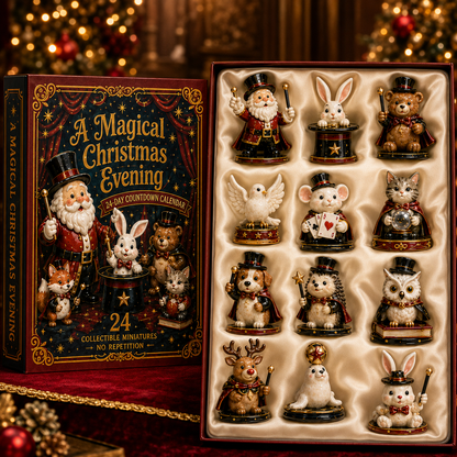 24-Day Magical Christmas Countdown Calendar – 24 Collectible Miniature Figures, A Whimsical Holiday Gift Set for Christmas Lovers & Collectors