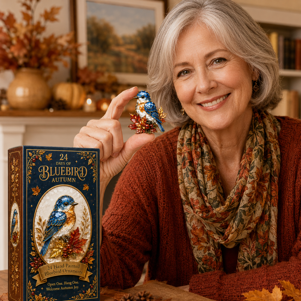 🔥Last 60 pcs✨⏰Last day 50% off🔥✨24-Day Advent Calendar - Bluebird