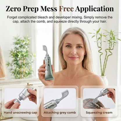 Botanical Fruit Essence Hair Dye Cream Nourishing Gray Coverage - image 4