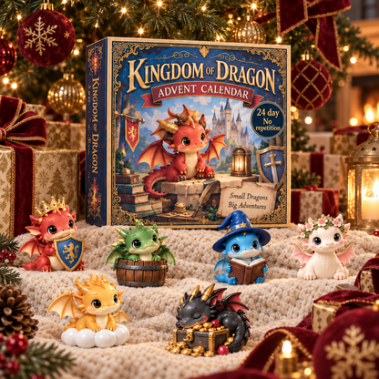 2026 Kingdom of Dragons Advent Calendar – 24 Unique Collectible Dragon Figurines for a Magical Christmas Countdown