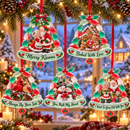 2026 "Love Story" Series Santa Claus Christmas Ornaments—Five Heartwarming Designs Created Especially for Couples and Loved Ones