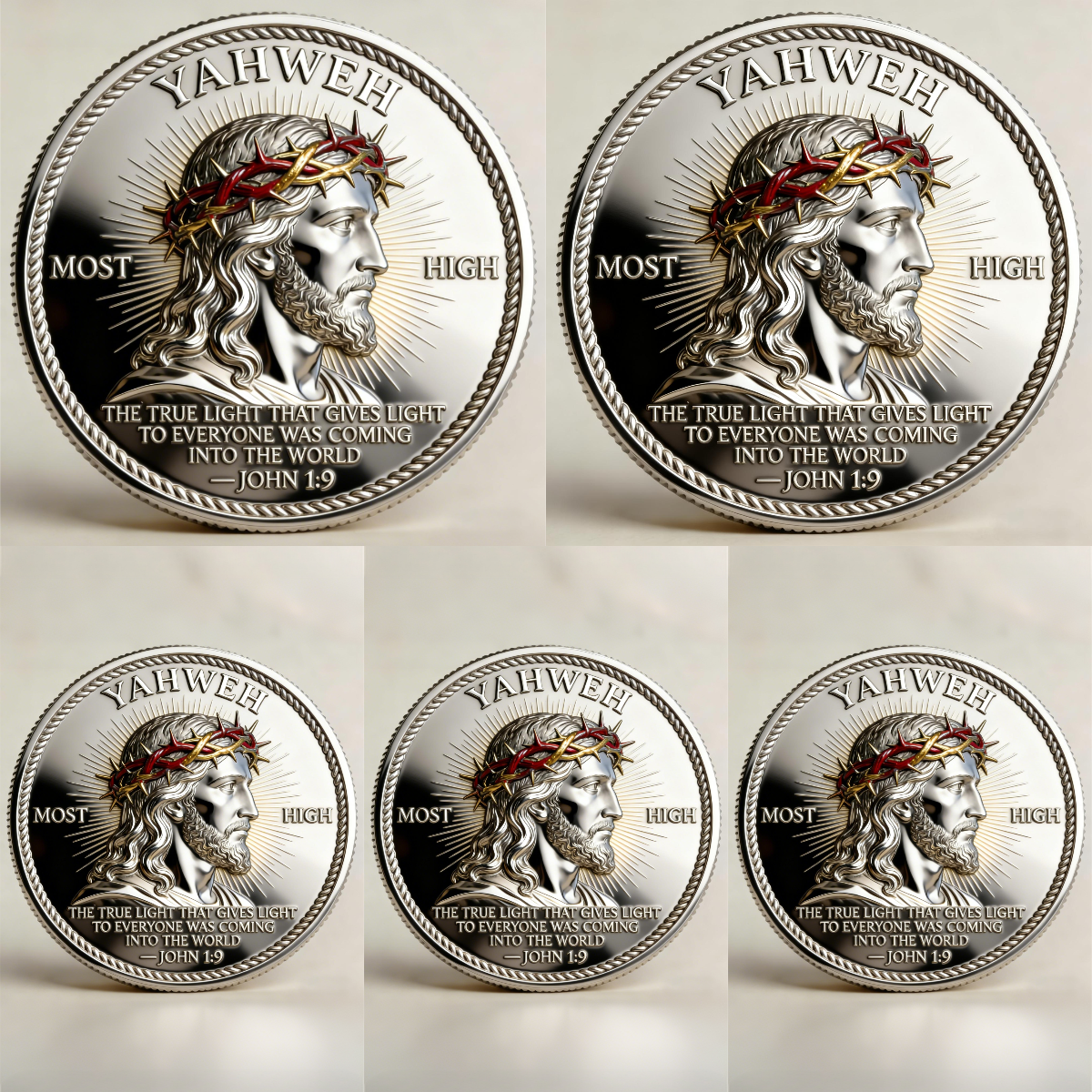🏆🇺🇸 Limited Edition!🔥 🙏“Yahweh – The Living Light” Faith Commemorative Coin - image 4