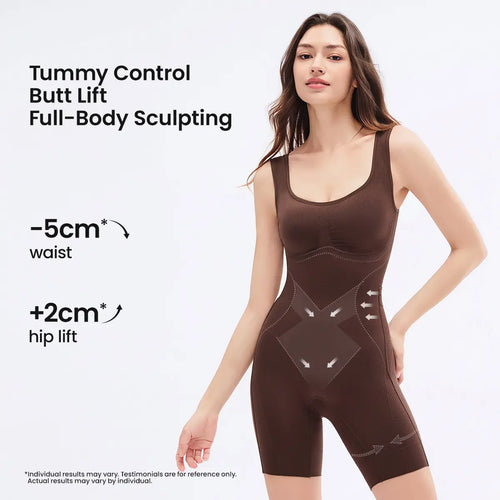 Tummy Control Butt Lifter Faja Bodysuit, Back Support Scrunch Back Open Design🧘 - image 1