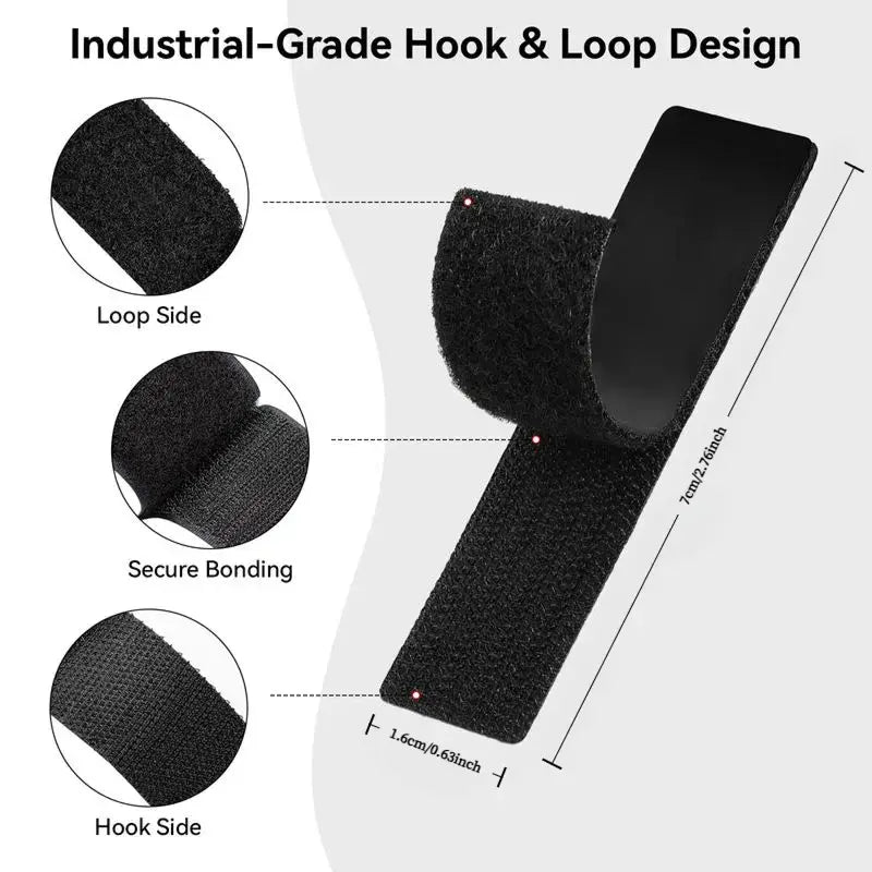 Heavy Duty Water-Resistant Reusable Self-Adhesive Double-Sided Hook-and-Loop Strips - image 7