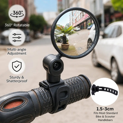 2 Counts, Bicycle Handlebar Convex Rearview Mirror🚲 - image 2