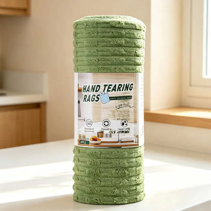 Tearable Reusable Plush Cleaning Cloth Roll, Washable Absorbent Household Cleaning Towels 🧻 - image 8