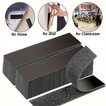 Heavy Duty Water-Resistant Reusable Self-Adhesive Double-Sided Hook-and-Loop Strips - image 5