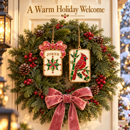 Merry Mahjong Christmas Ornaments – 6-Piece Holiday Gift Set for Mahjong Lovers