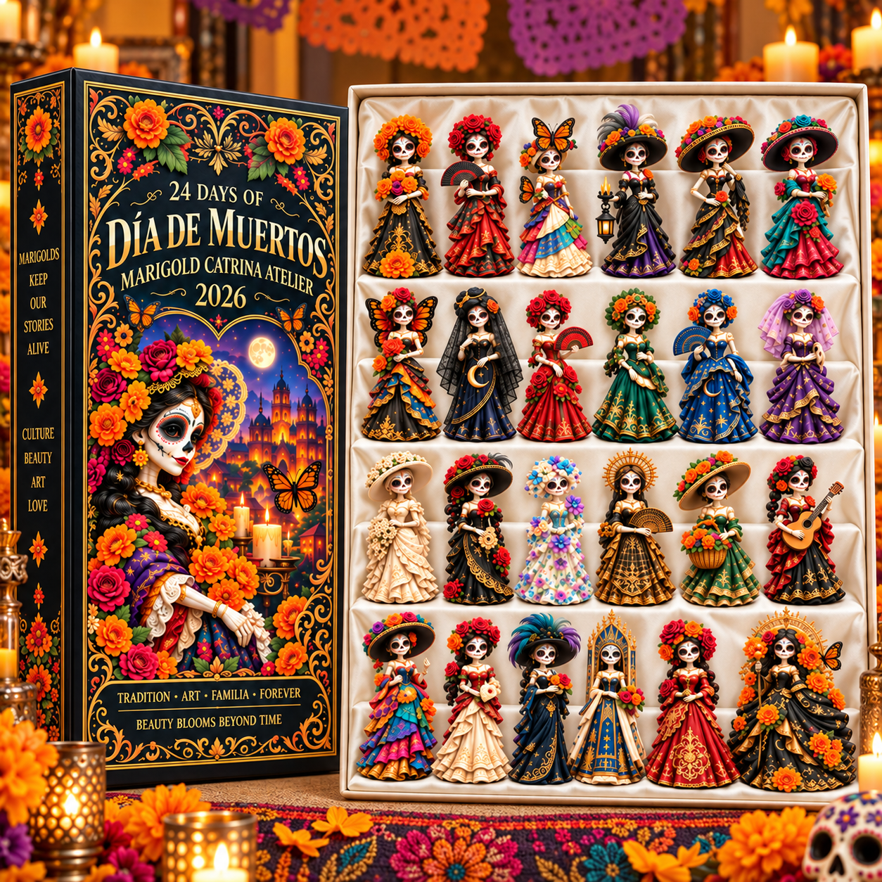 Día de Muertos Marigold Catrina Atelier Advent Calendar 2026