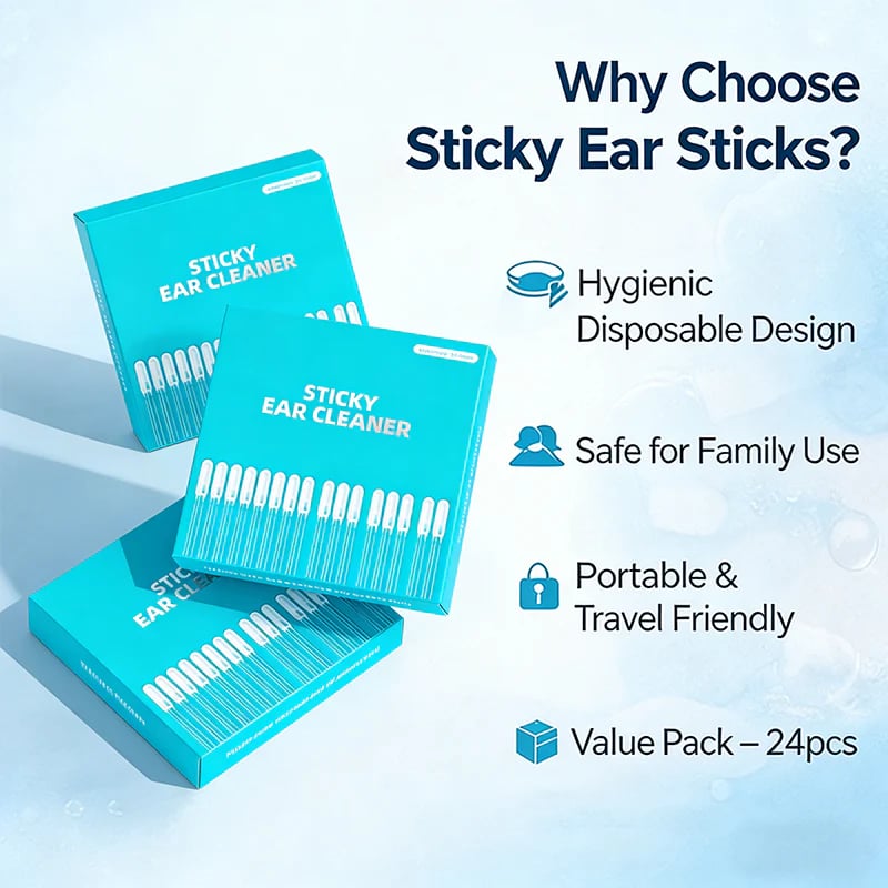 Sticky Ear Cleaning Sticks - Gentle, Visible Ear Care - image 2