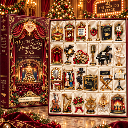 Theatre Lovers Advent Calendar 2026 – 24 Days of Theatre Magic Collectible Miniatures Christmas Countdown Gift