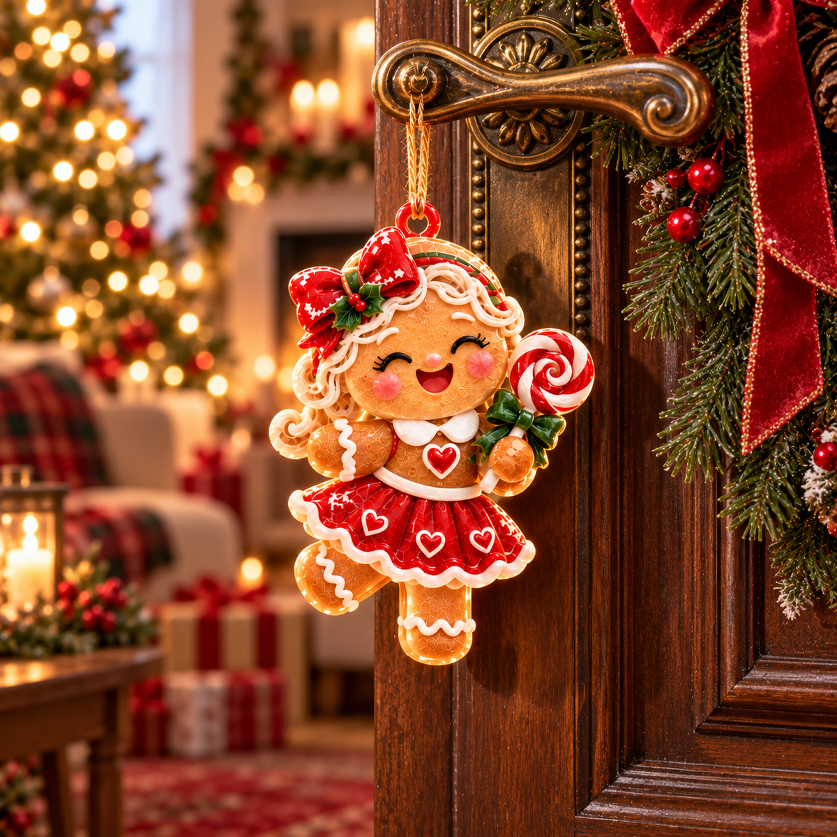 6-Piece Gingerbread Christmas Ornament Collection – Adorable  Gingerbread Family, Couple & Holiday Characters | Festive Christmas Tree Hanging Decorations, Sweet Family Keepsake Gifts