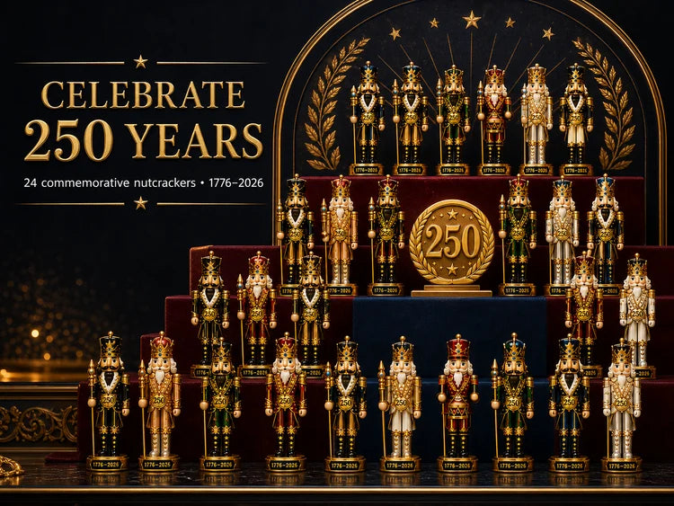 Full set of 24 commemorative 250th anniversary nutcrackers