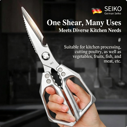 ✂️ Premium Japanese Steel Kitchen Shears 🧑‍🍳 Multi‑Purpose Heavy‑Duty Scissors For Meat, Fish & Fresh Herbs - image 5