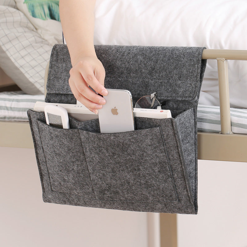 Bedside Caddy, 5 Pockets Felt Bedside Storage Organizer, Hanging Storage Organizer🛏️ - image 15