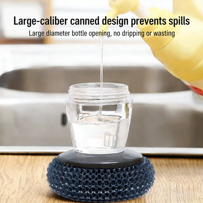Plastic Auto-Dispense Dish Brush - Multifunctional Pot Scrubber🧼 - image 10