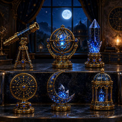 Celestial Observatory Advent Calendar 2026 – 24-Day Crystal Astronomy Miniature Collection | Moon, Stars & Cosmic Treasures