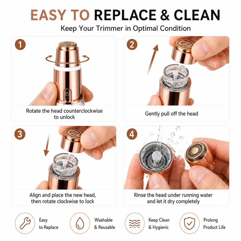 🔥2-in-1 Women's Eyebrow and Facial Hair Removal Device - image 6
