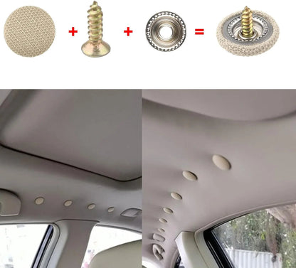 50 Pack Car Roof Headliner Repair Buttons, Fabric Covered Retainer Screws 🚗 - image 7