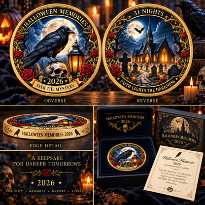 2026 "Halloween Memories" — A double-sided "Halloween Night of the 31st" commemorative coin, crafted especially for Halloween enthusiasts.