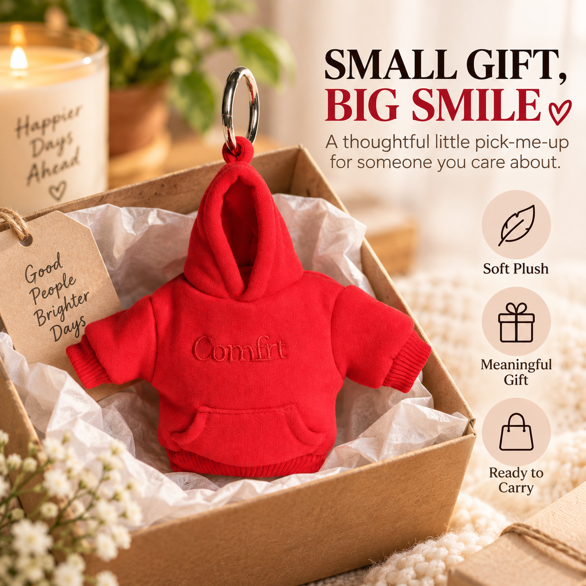 🔑 Stress-Relief Hoodie Charm – Portable Clip-On Keychain, Stylish & Multi-Use Gift Idea - image 5