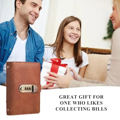 100-Transparent-Pocket Currency Collectors Album, Top-Grade PU Leather, Password Lock💵 - image 8
