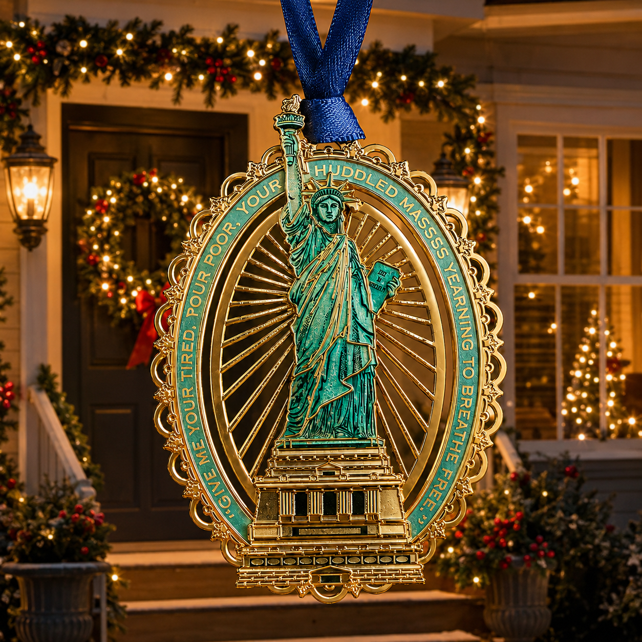 LAST DAY 50% OFF🔥250th Anniversary Statue of Liberty Christmas Tree Ornament