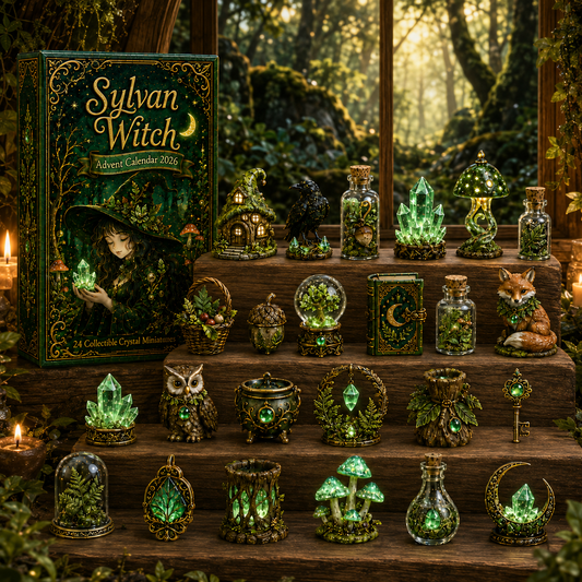 24 Days of Forest Magic – Witchy Crystal Miniature Countdown Calendar 2026