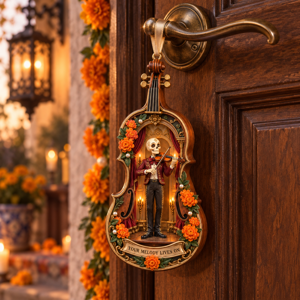 Día de Muertos Musical Ornaments –  Marigold & Melodies of Remembrance Keepsake Collection