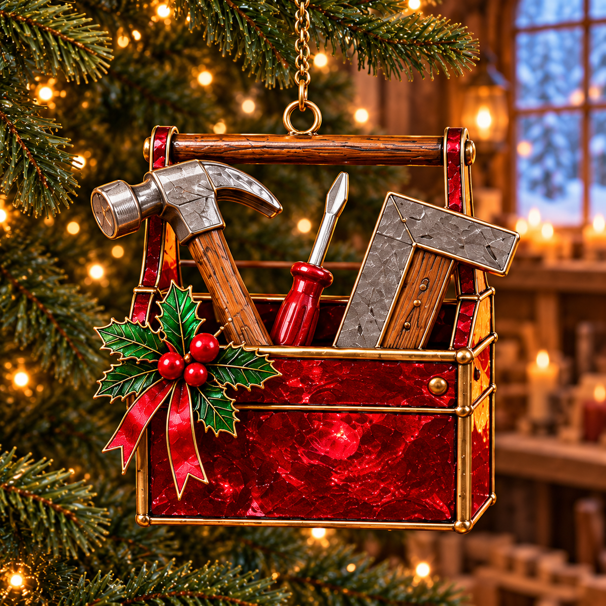 🪚 2026 Christmas Woodworking Ornaments – Set of 6 Festive Carpenter Holiday Keepsakes