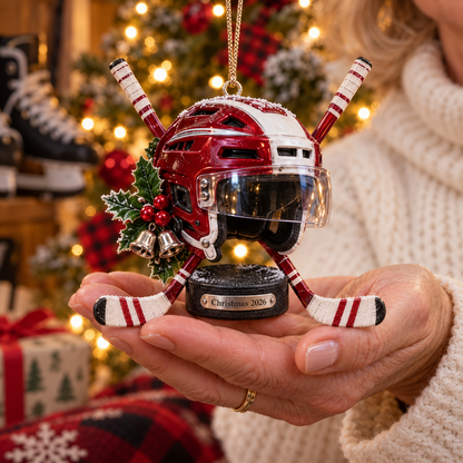 2026 Hockey Christmas Ornaments – 5 Unique Helmet, Stick & Puck Designs for Hockey Fans
