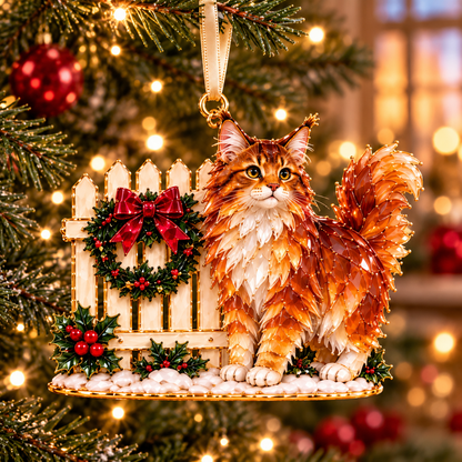 A Very Maine Coon Christmas – 6-Piece Cozy Holiday Ornament Collection