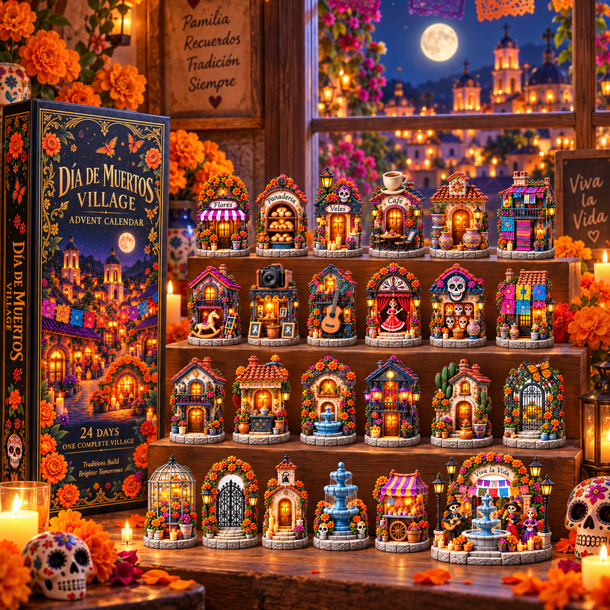 24 Days to Build a Village of Memories — Día de Muertos Village Advent Calendar 2026