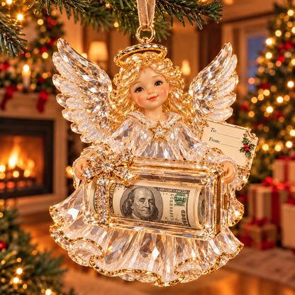 2026 Crystal-Style Christmas Money Holder Ornaments – 20 Festive Designs with Gift Tags