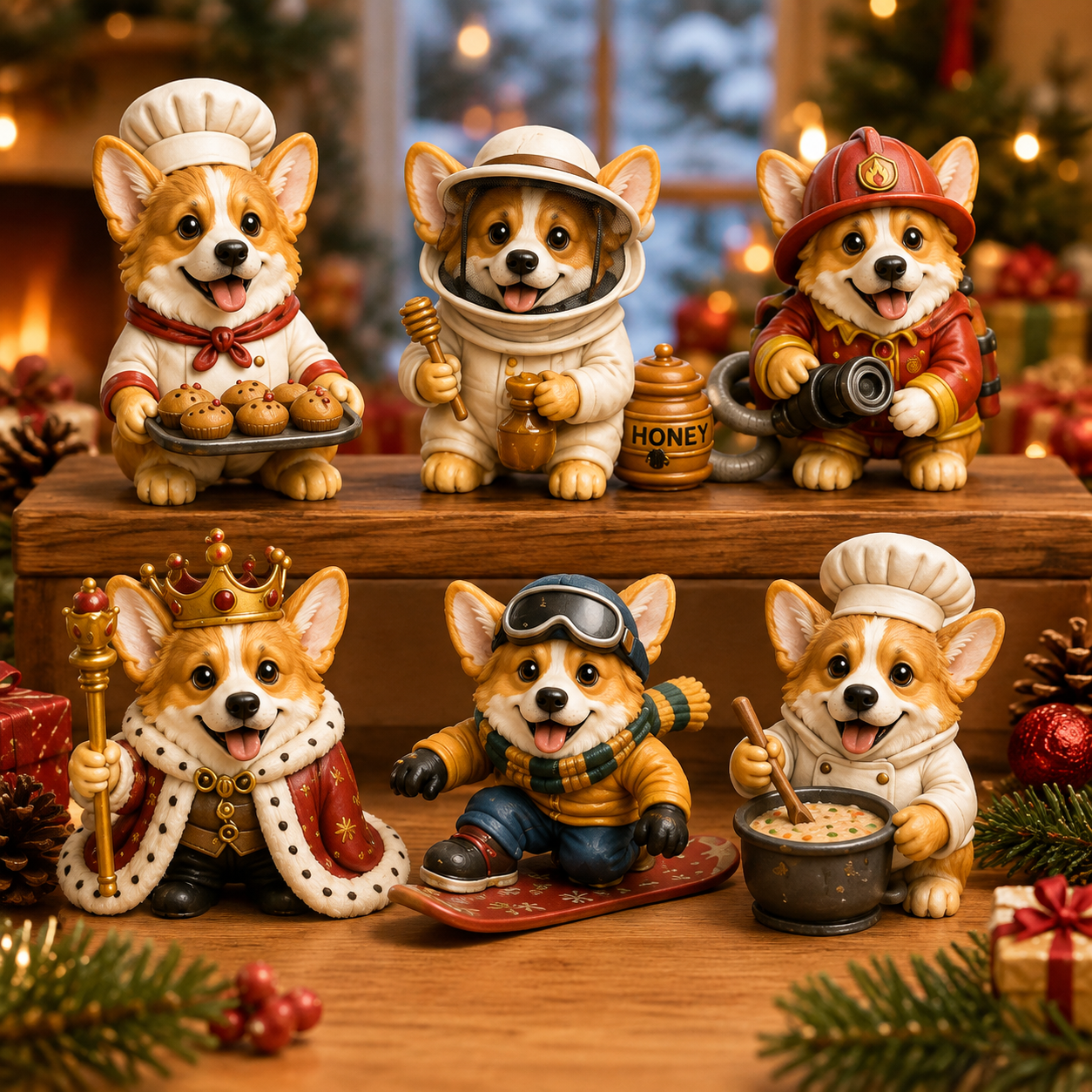24 Days of Corgi Jobs Advent Calendar 2026 – 24 Unique Collectible Corgi Miniatures, Christmas Countdown Calendar for Dog Lovers