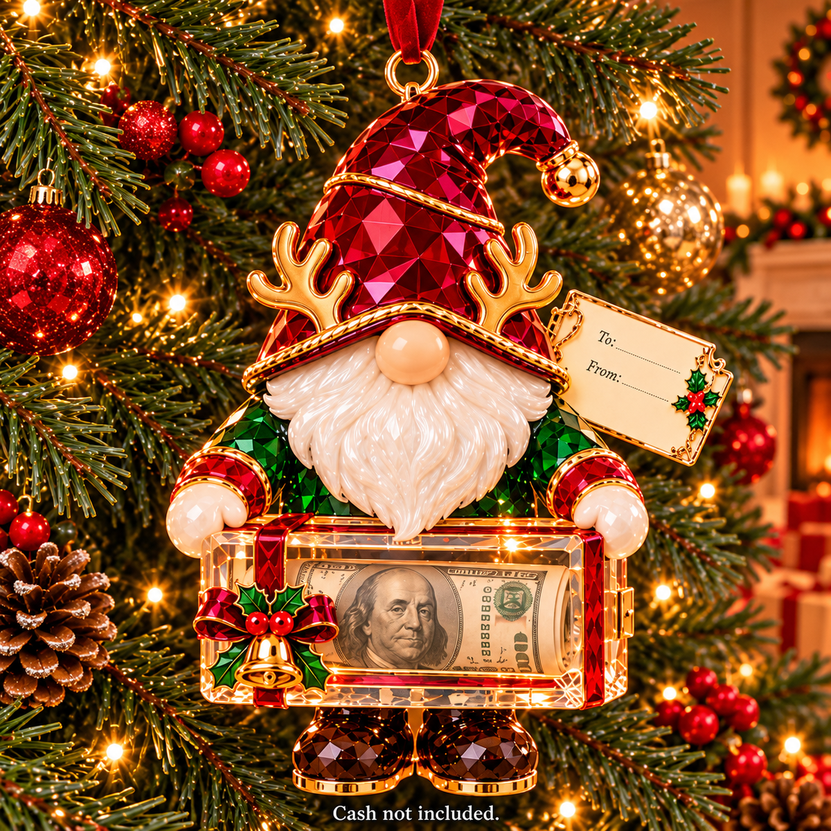 Christmas Gnome Money Holder Ornaments – 6 Festive Designs with Gift Tags