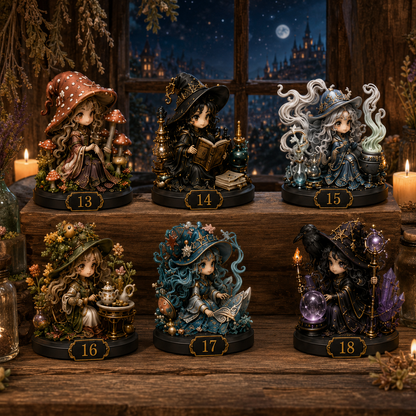 🧙‍♀️ 24 Days of Witchy Magic – 2026 Potion & Spellcraft Advent Calendar with 24 Enchanted Collectible Witch Figurines & Daily Surprises