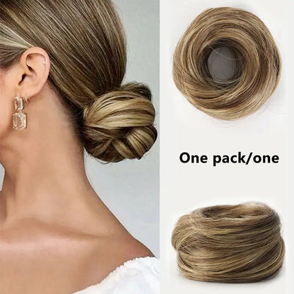 Synthetic Messy Bun Hair Piece for Women, Curly Updo Scrunchie Extension for Instant Volume and a High Crown💇‍♀️ - image 10