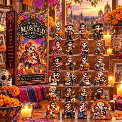 24 Days of Family, Memory & Love — Día de Muertos Marigold Family Keepsakes Advent Calendar 2026