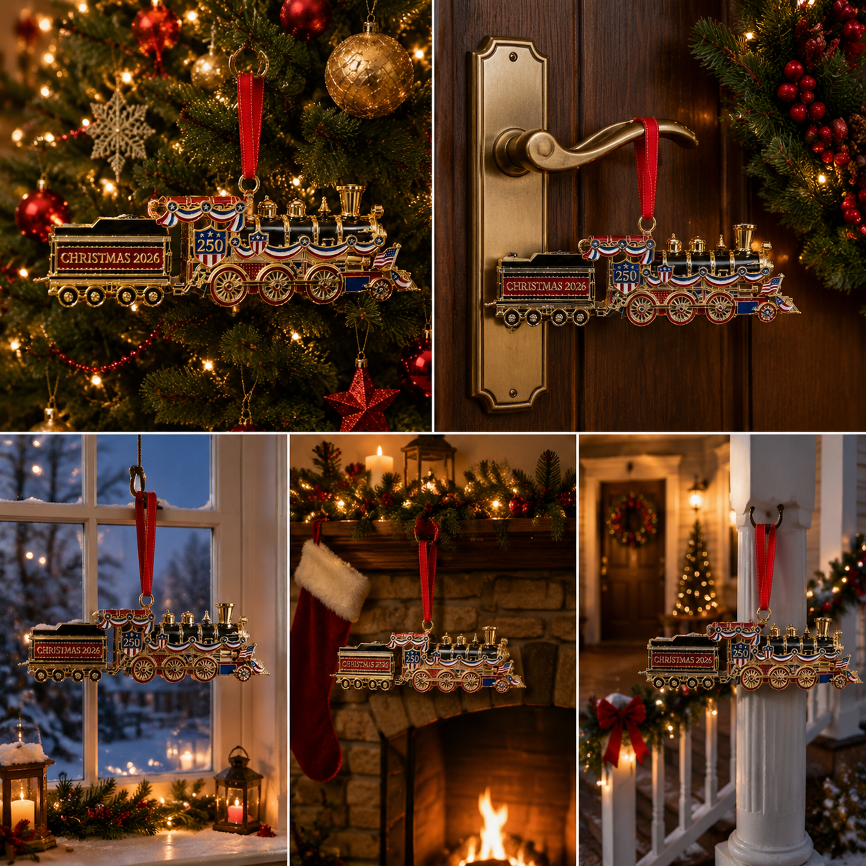 ✨250th Anniversary Edition Christmas Train Ornament