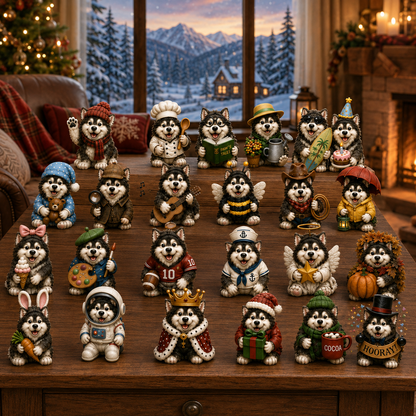 Alaskan Malamute Advent Calendar 2026 – 24 Days of Adorable Collectible Malamute Figurines