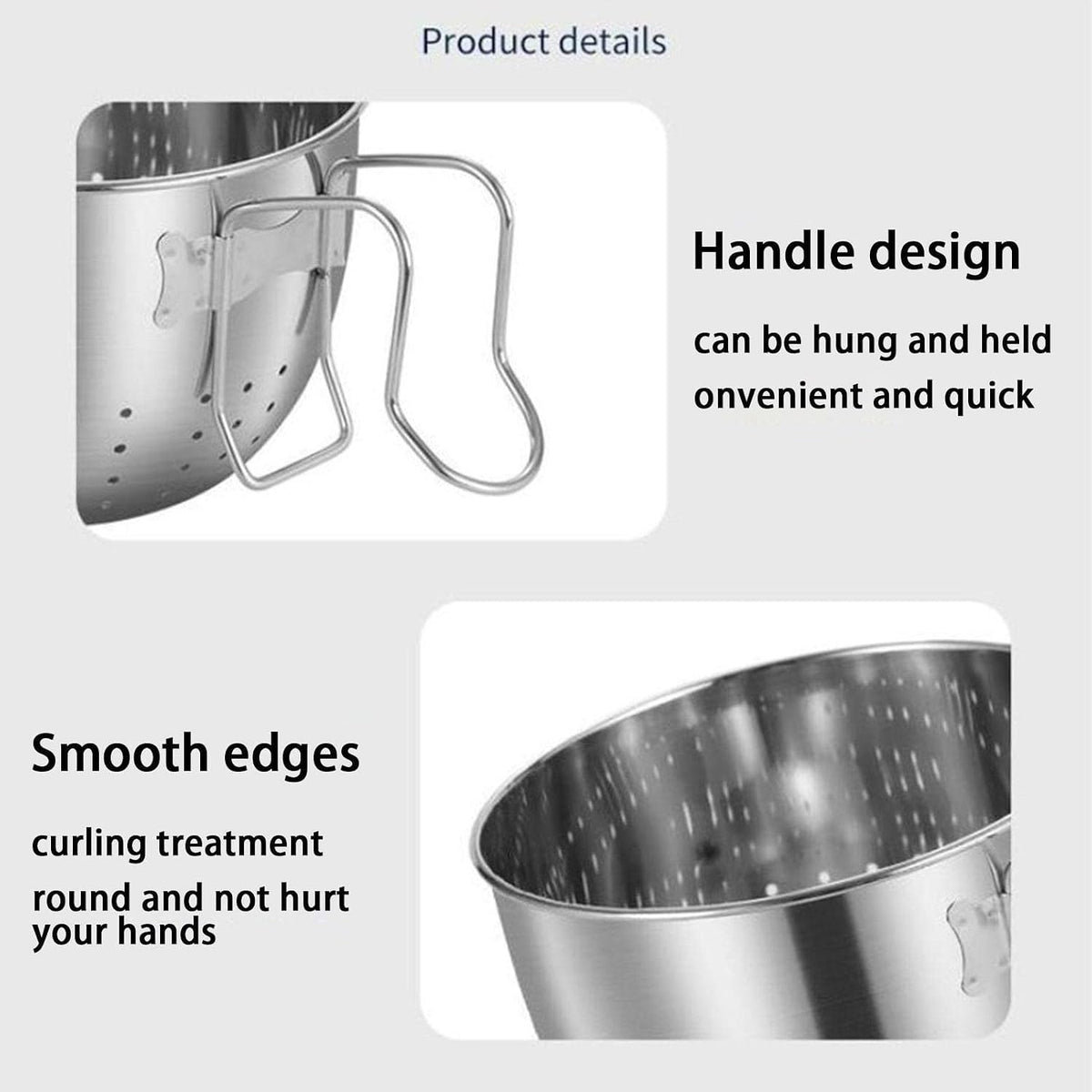 Stainless Steel Sink Hanging Drain Basket, with Handle Fast Draining 🚰