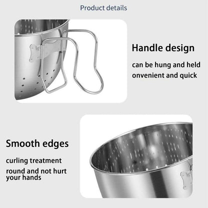 Stainless Steel Sink Hanging Drain Basket, with Handle Fast Draining 🚰