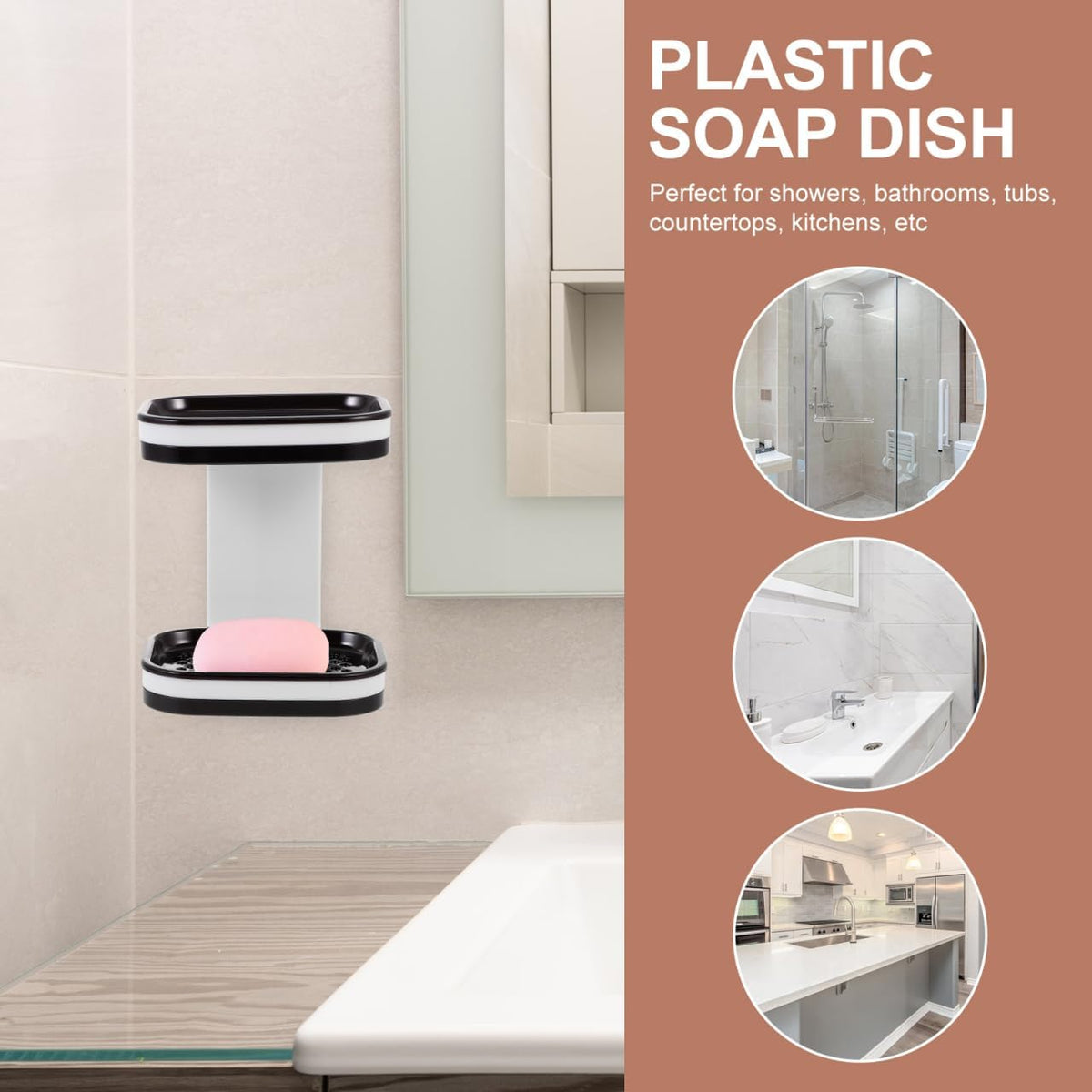 Wall Mounted Double-Layer Soap Bar Holder with Drainage Holes🧼 - image 7