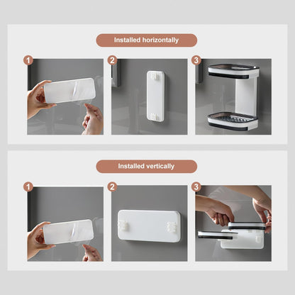 Wall Mounted Double-Layer Soap Bar Holder with Drainage Holes🧼 - image 9