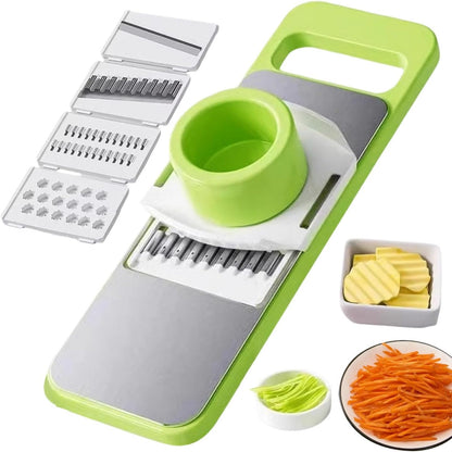 The Perfect Kitchen Gift: 5-in-1 Vegetable Cutter & Cheese Grater with Safety Features - Stainless Steel✨ - image 10