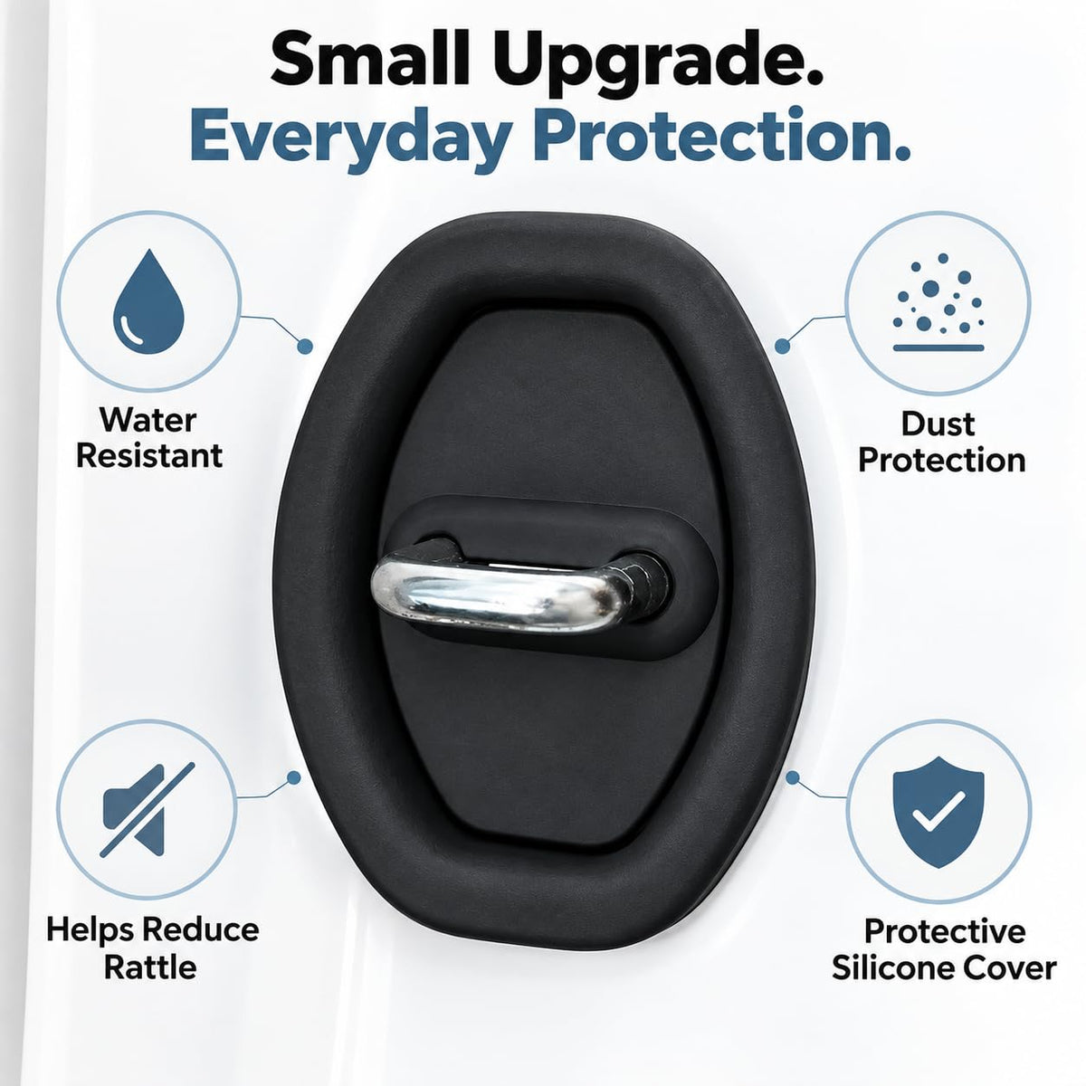 Door Latch Lock Cover, Experience Seamless Installation with Our Self-Adhesive Design 🚪