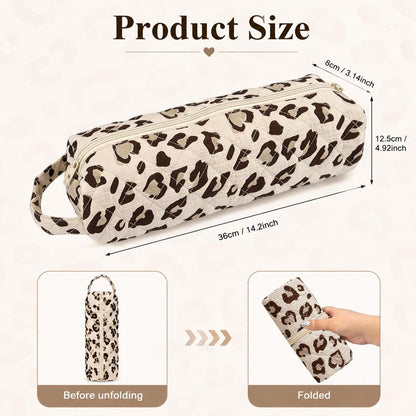 Quilted Multi‑Purpose Storage Bag, Portable Zipper Cosmetic Makeup Pouch with Handle 🧳 - image 10