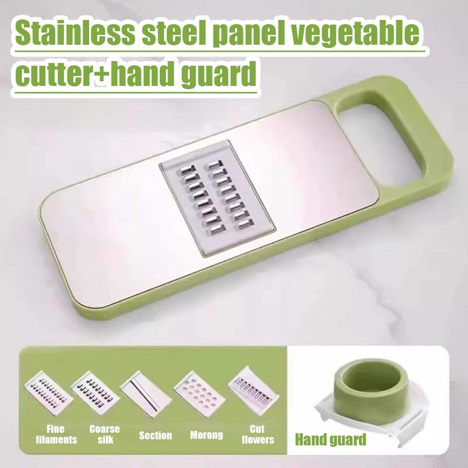 The Perfect Kitchen Gift: 5-in-1 Vegetable Cutter & Cheese Grater with Safety Features - Stainless Steel✨ - image 4